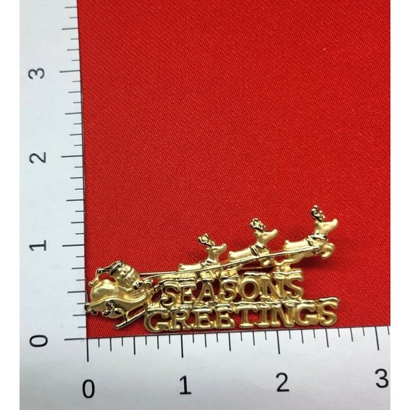 Seasons Greetings Pin/ Brooch - Picture 8 of 8